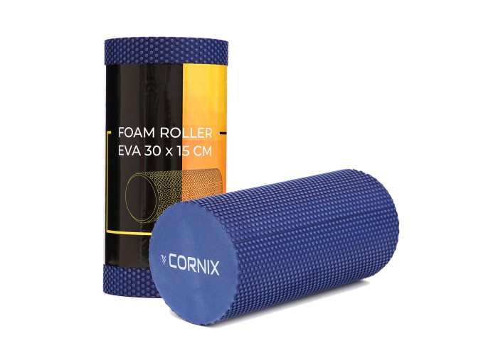 Масажний ролик Cornix EVA+ 30 x 15 см (валик, роллер) XR-0299 Navy Blue