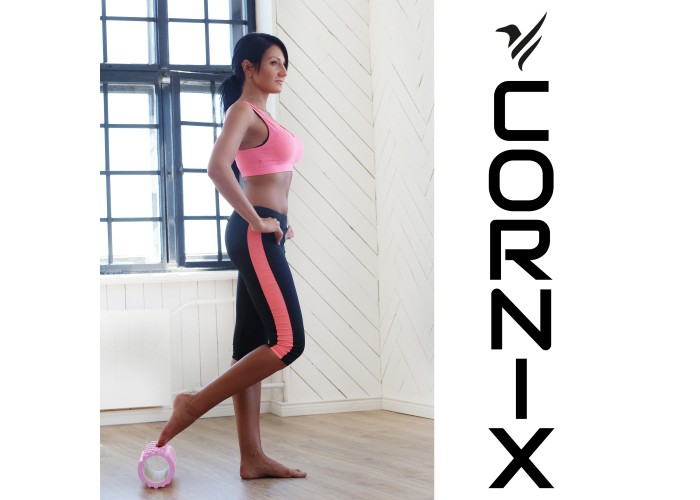 Масажний ролик Cornix EVA+ 30 x 15 см (валик, роллер) XR-0299 Navy Blue
