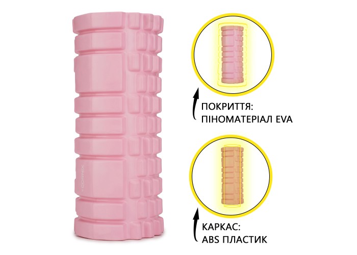 Масажний ролик Cornix EVA+ 30 x 15 см (валик, роллер) XR-0300 Mint