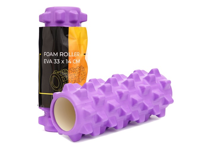 Масажний ролик Cornix EVA 33 x 14 см (валик, роллер) XR-0322 Violet