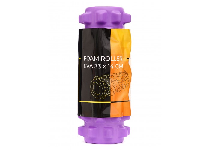 Масажний ролик Cornix EVA 33 x 14 см (валик, роллер) XR-0322 Violet