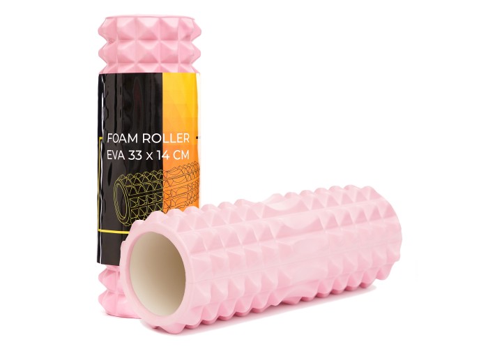 Масажний ролик Cornix EVA 33 x 14 см (валик, роллер) XR-0326 Light Pink
