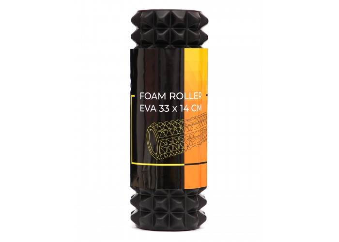 Масажний ролик Cornix EVA 33 x 14 см (валик, роллер) XR-0329 Black