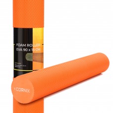 Масажний ролик Cornix EVA+ 90 x 15 см (валик, роллер) XR-0312 Orange