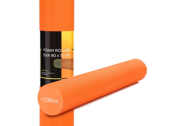 Масажний ролик Cornix EVA+ 90 x 15 см (валик, роллер) XR-0312 Orange
