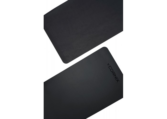 Килимок спортивний Cornix PU 183 x 68 x 0.4 см для йоги та фітнесу XR-0317 Black