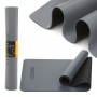 Килимок спортивний Cornix PU 183 x 68 x 0.4 см для йоги та фітнесу XR-0320 Grey