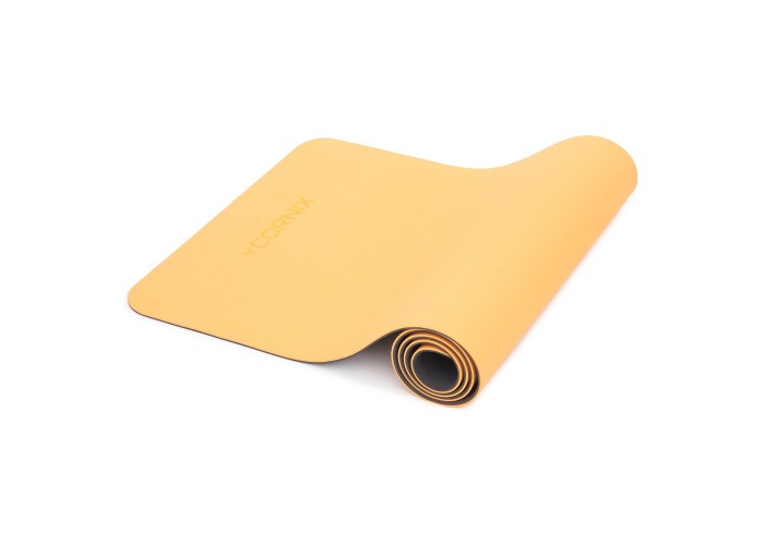 Килимок спортивний Cornix PU 183 x 68 x 0.4 см для йоги та фітнесу XR-0320 Grey
