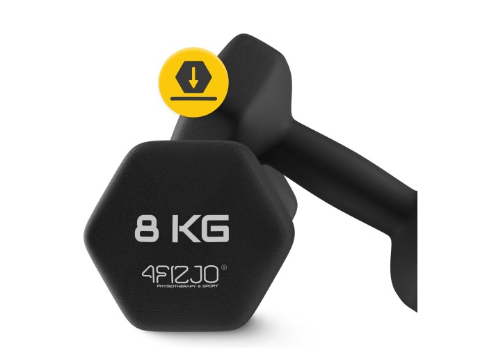 Гантелі вінілові 4FIZJO Classic 2 x 8 кг (P-5905973403214)