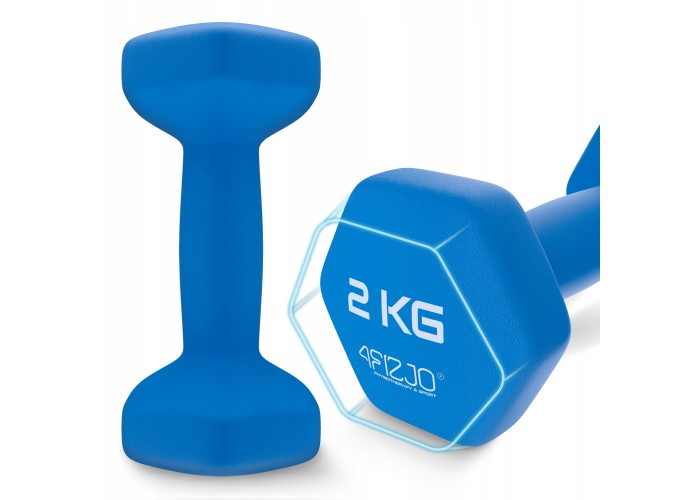 Набір гантелей вінілових 4FIZJO Classic 7 кг зі стійкою (P-5905973403221)