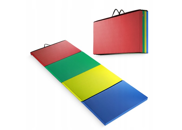 Мат гімнастичний складний 4FIZJO XL 240 x 120 x 5 см Multicolor (P-5905973402774)