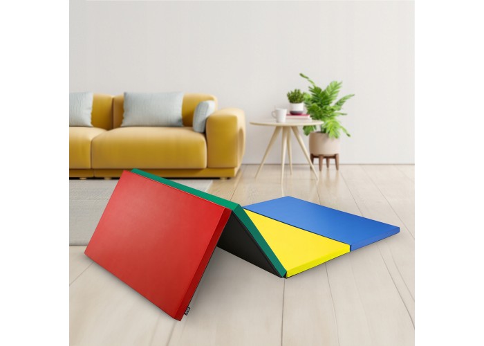 Мат гімнастичний складний 4FIZJO XL 240 x 120 x 5 см Multicolor (P-5905973402774)