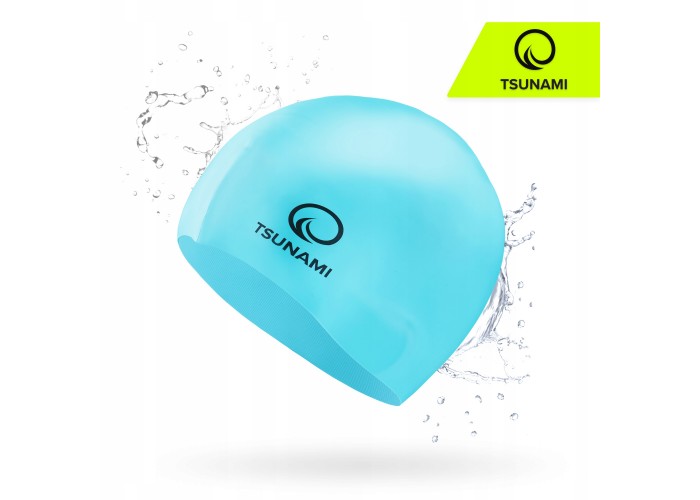 Шапочка для плавання TSUNAMI Kids дитяча Sky Blue (P-5905973401807)