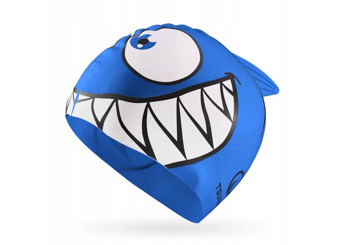 Шапочка для плавання TSUNAMI Shark дитяча Blue (P-5905973401814)