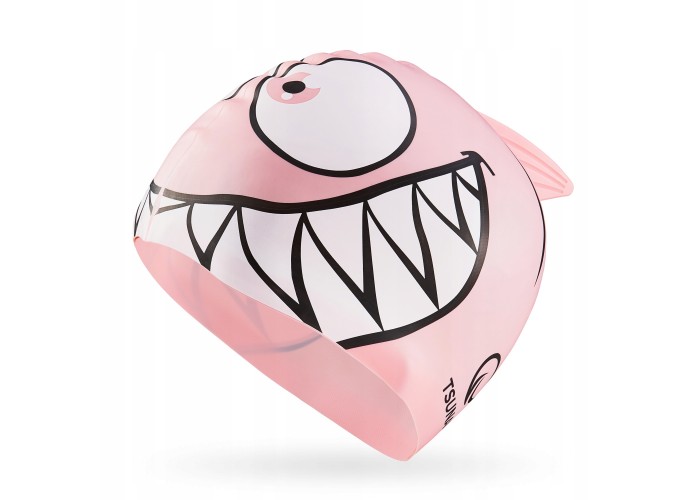 Шапочка для плавання TSUNAMI Shark дитяча Pink (P-5905973401821)