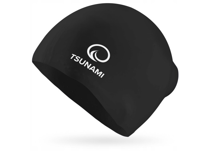 Шапочка для плавання TSUNAMI Standard Black (P-5905973401838)