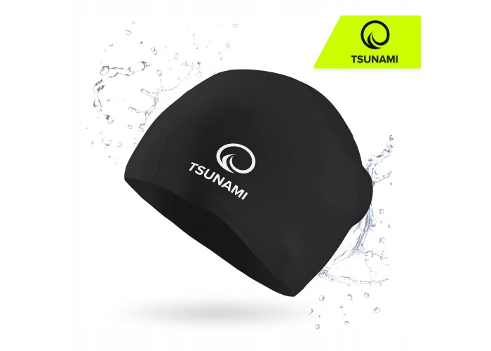 Шапочка для плавання TSUNAMI Standard Black (P-5905973401838)