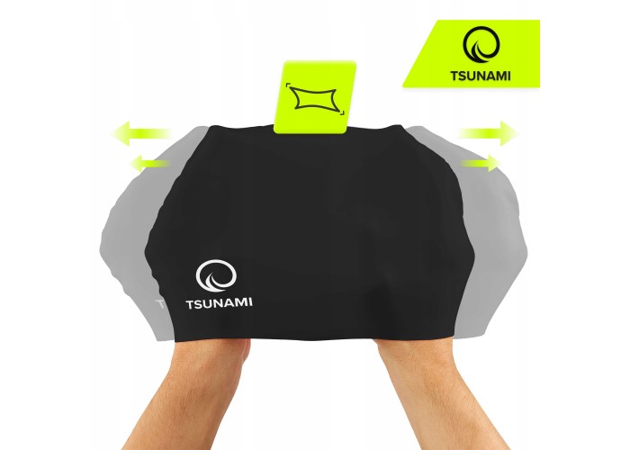 Шапочка для плавання TSUNAMI Standard Black (P-5905973401838)