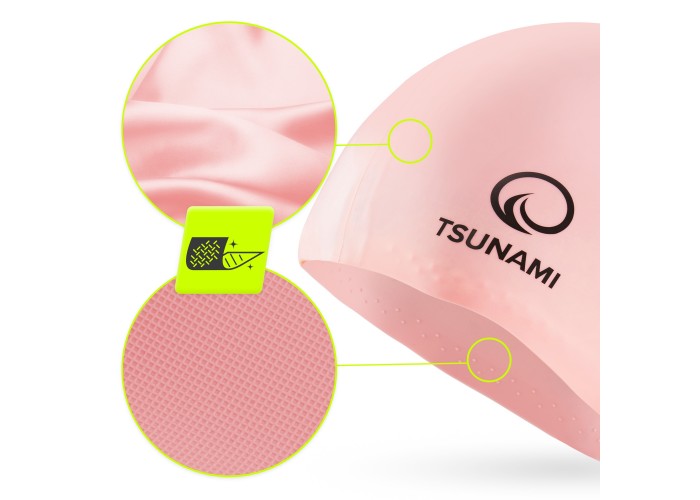 Шапочка для плавання TSUNAMI Standard Pink (P-5905973401845)