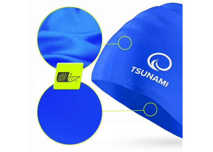 Шапочка для плавання TSUNAMI Standard Blue (P-5905973401852)