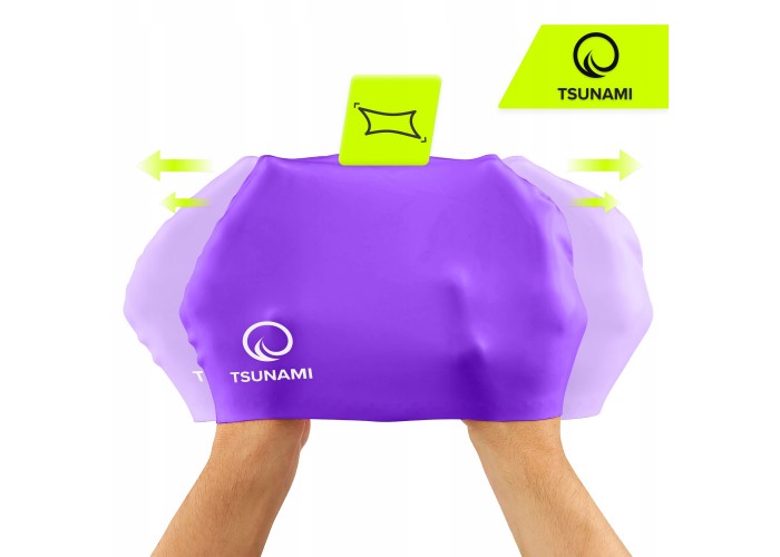 Шапочка для плавання TSUNAMI Standard Violet (P-5905973401869)