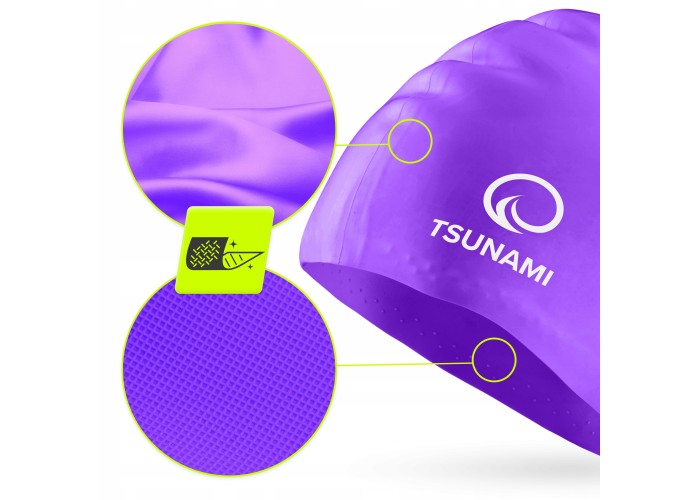 Шапочка для плавання TSUNAMI Standard Violet (P-5905973401869)