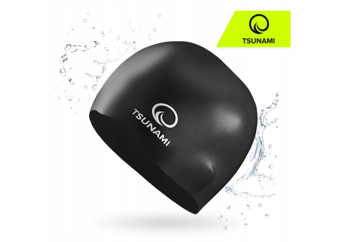 Шапочка для плавання TSUNAMI Pro Black (P-5905973401876)
