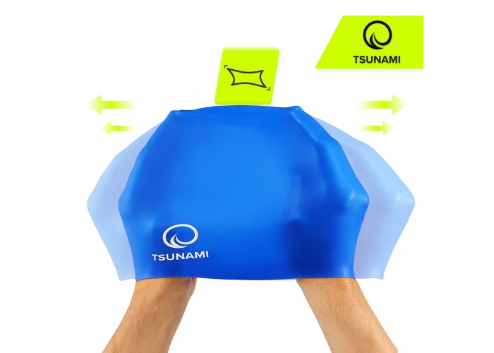 Шапочка для плавання TSUNAMI Pro Blue (P-5905973401883)