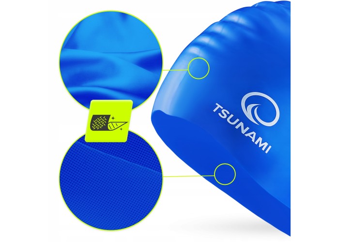 Шапочка для плавання TSUNAMI Pro Blue (P-5905973401883)