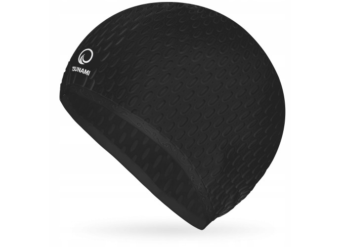 Шапочка для плавання TSUNAMI Texture Black (P-5905973401890)