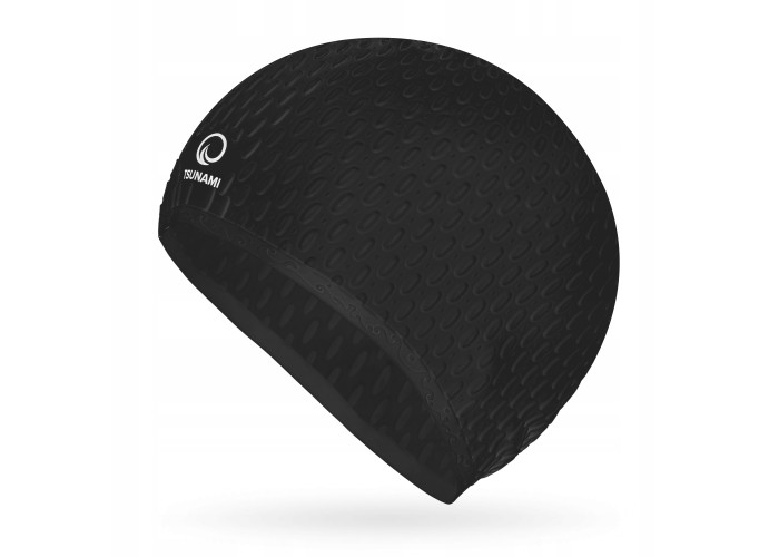 Шапочка для плавання TSUNAMI Texture Black (P-5905973401890)