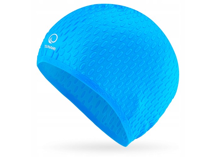 Шапочка для плавання TSUNAMI Texture Blue (P-5905973401906)