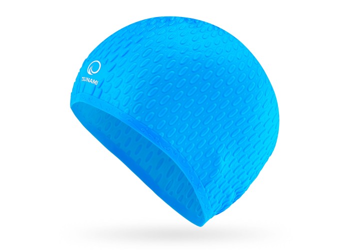 Шапочка для плавання TSUNAMI Texture Blue (P-5905973401906)