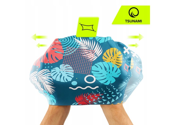 Шапочка для плавання TSUNAMI Leafs Mix (P-5905973401913)