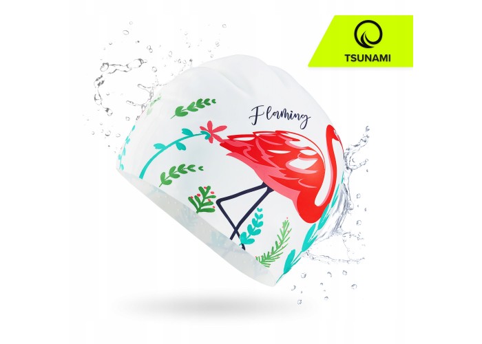 Шапочка для плавання TSUNAMI Flamingo Mix (P-5905973401920)
