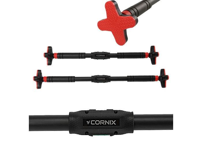 Турнік розсувний Cornix Pro+ 90-130 см XR-0287 Black/Red