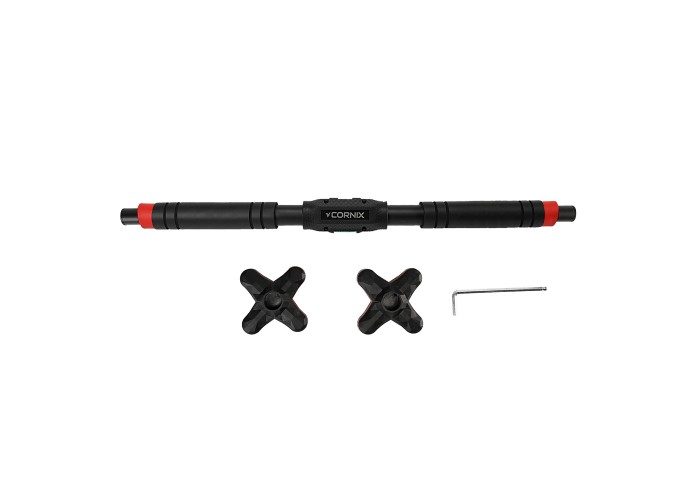 Турнік розсувний Cornix Pro+ 90-130 см XR-0287 Black/Red