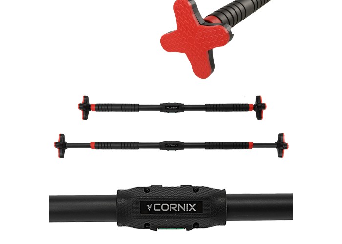 Турнік розсувний Cornix Pro+ 105-150 см XR-0288 Black/Red