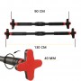 Турнік розсувний Cornix Pro+ 105-150 см XR-0288 Black/Red