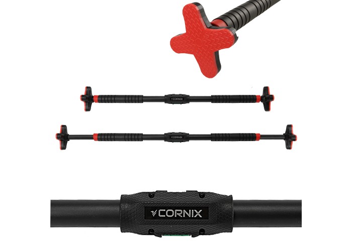Турнік розсувний Cornix Pro+ 105-150 см XR-0288 Black/Red