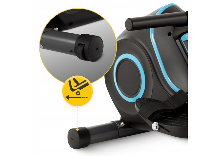 Гребний тренажер магнітний 4FIZJO Evo+ Black/Blue (P-5905973401715)