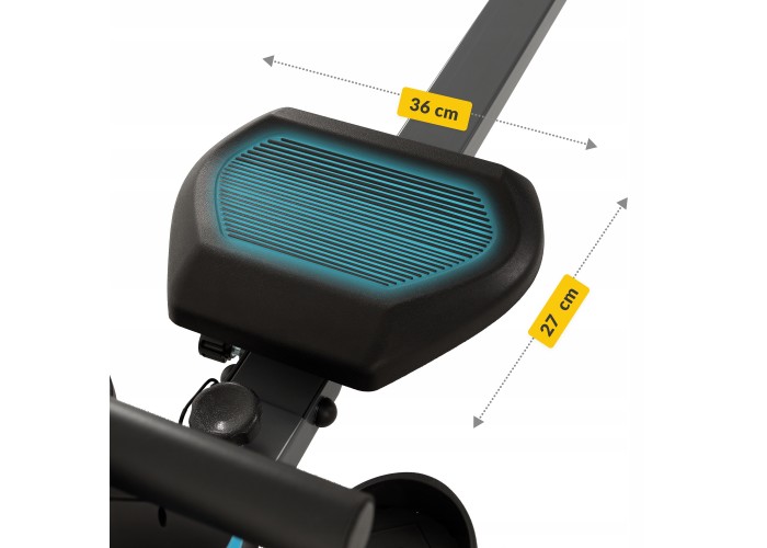 Гребний тренажер магнітний 4FIZJO Evo+ Black/Blue (P-5905973401715)