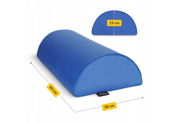 Напіввалик для реабілітації та масажу 4FIZJO 60 x 30 x 15 Blue (P-5905973402927)