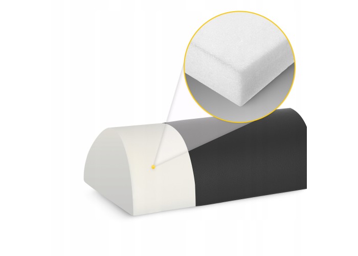 Напіввалик для реабілітації та масажу 4FIZJO 60 x 30 x 15 Black (P-5905973402910)