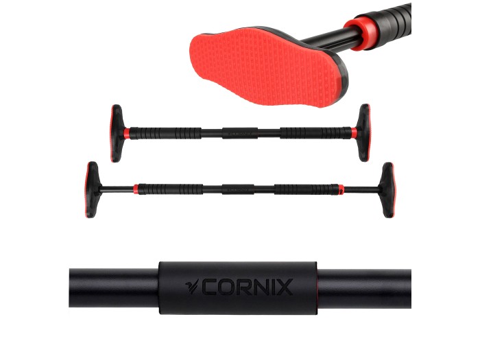 Турнік розсувний Cornix Pro 90-130 см XR-0284 Black/Red