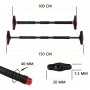 Турнік розсувний Cornix Pro 110-150 см XR-0285 Black/Red