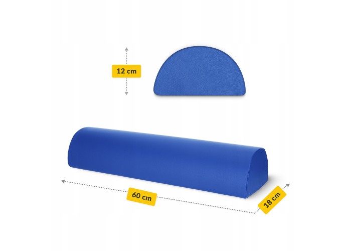 Напіввалик для реабілітації та масажу 4FIZJO 60 x 18 x 12 Blue (P-5905973402934)
