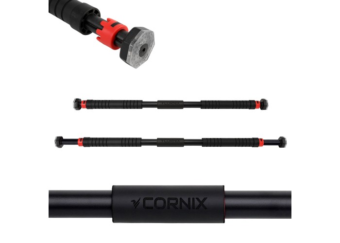 Турнік розсувний Cornix 110-150 см XR-0282 Black/Red