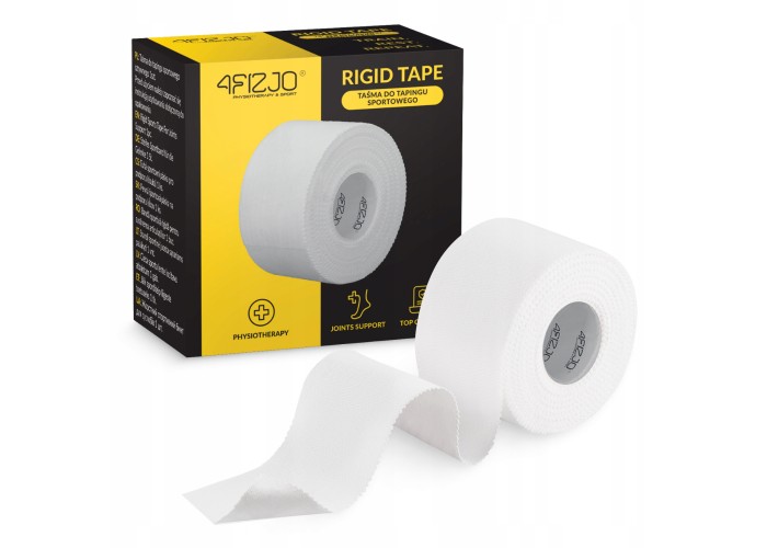 Стрічка кінезіологічна (кінезіо тейп) 4FIZJO Rigid Tape 3.8 см x 10 м жорстка White (P-5905973400817)