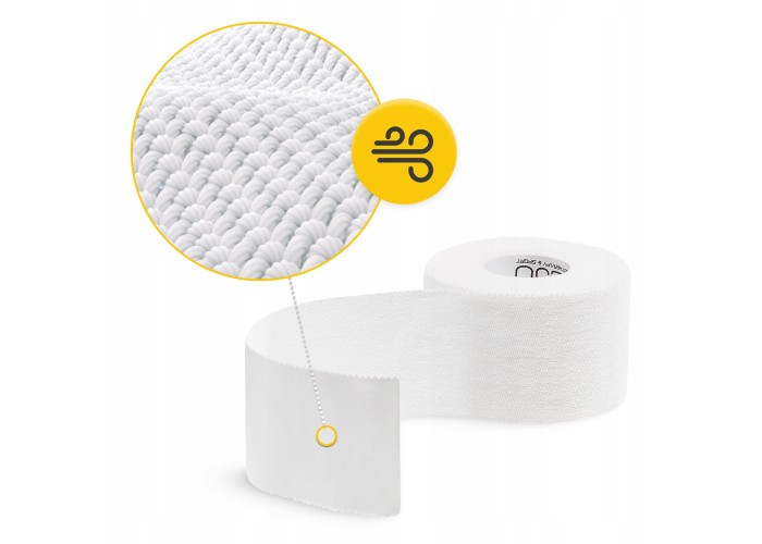Стрічка кінезіологічна (кінезіо тейп) 4FIZJO Rigid Tape 3.8 см x 10 м жорстка White (P-5905973400817)